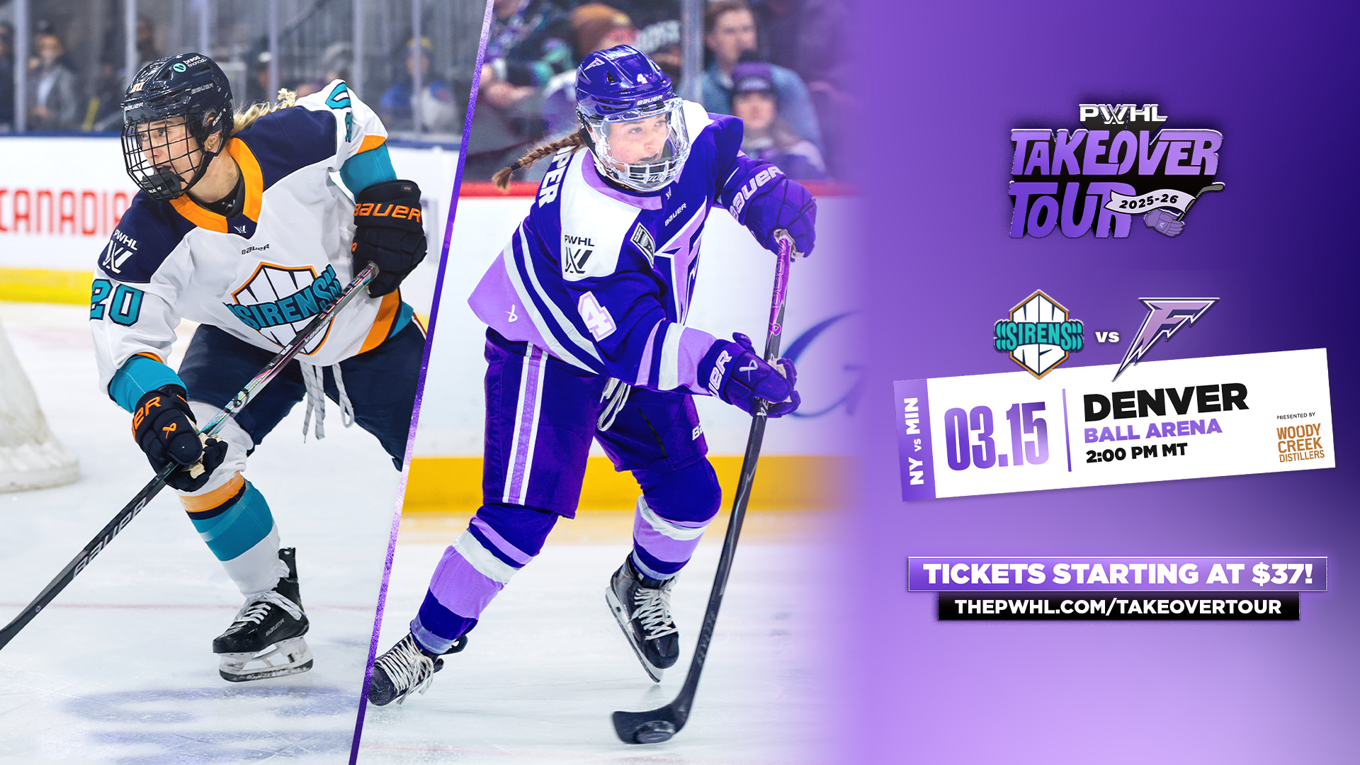 PWHL TAKEOVER TOUR: NEW YORK SIRENS AT MINNESOTA FROST